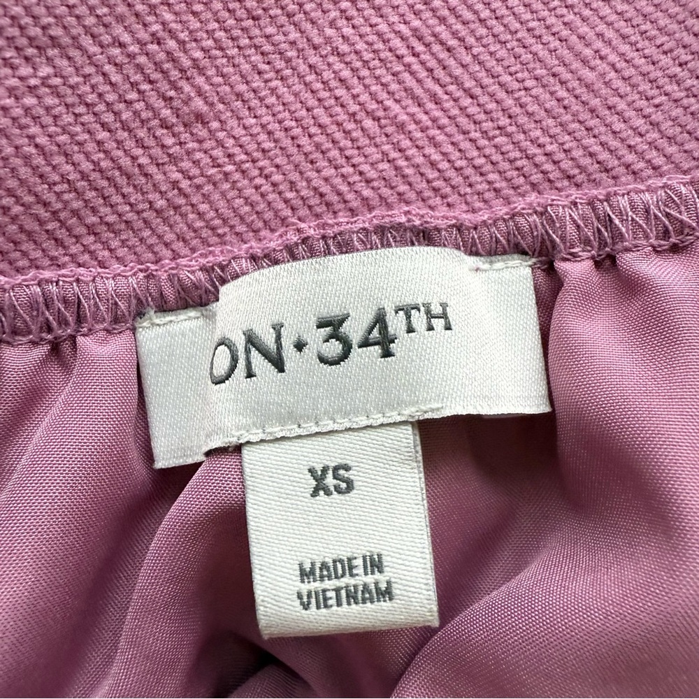 On• 34th Pink Midi A-Line Pleated Skirt for Casual Wear NWT - Picture 4 of 5